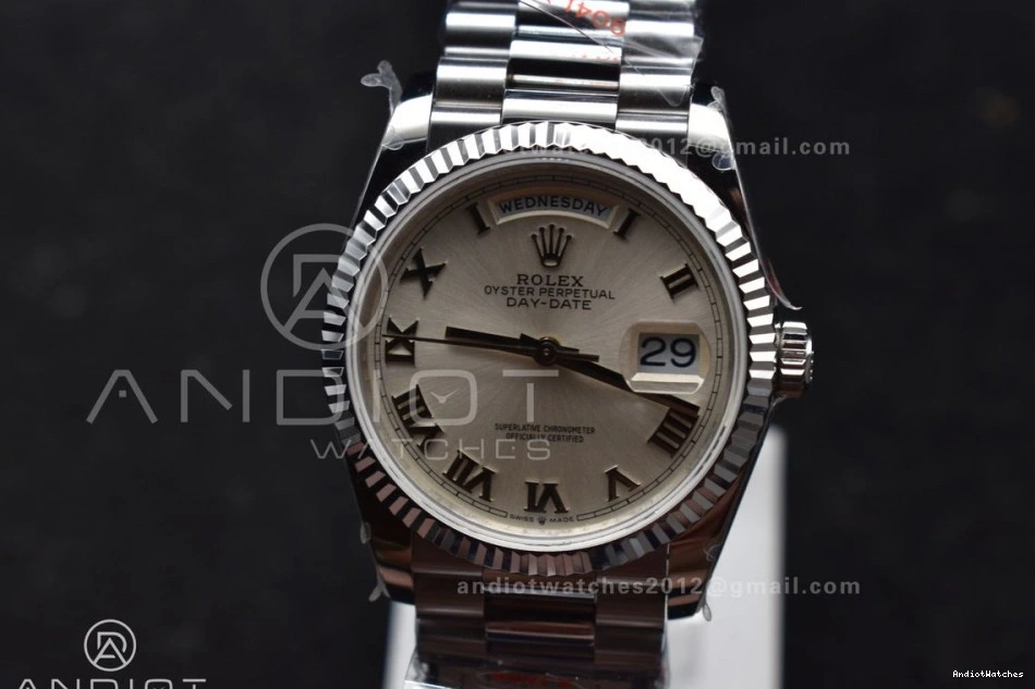 Dial Bracelet vr3255 Roman Unisex Edition Stick 36 Weight) DayDate 688 Steel President (Gain QF Best SS 904L on White V5 0407